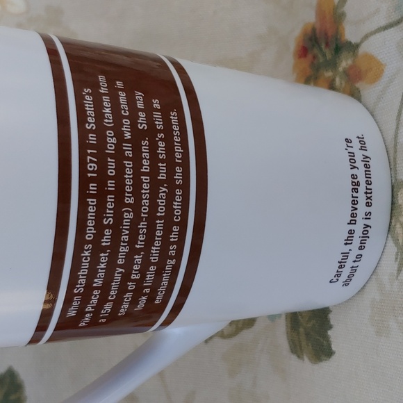 Starbucks Vintage 2008 Tall Ceramic Mug with Original Brown Siren Logo 16 fl oz - Picture 5 of 14